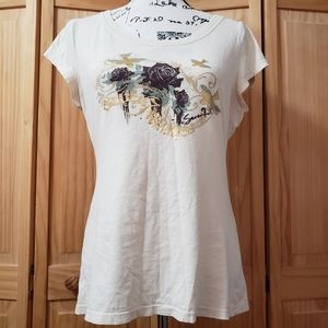 Seven7 Seven Wishes Graphic Print T-shirt Size L